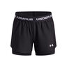 Tech Play Up 2in1 Shorts Filles-Noir,Blanc