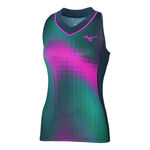 Vêtements Mizuno Mizuno Frontier Débardeur Tank Top Femmes-Bleu Foncé,Multicouleur