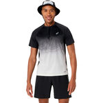 V&ecirc;tements ASICS ASICS Road Fade Maillot de course Hommes-noir, beige