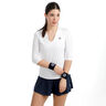 Crew 2.0 V-Neck Haut manches longues Femmes-blanc