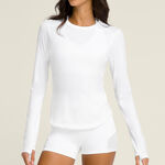 Wilson Wilson W All Day Long Sleeve Haut manches longues -blanc