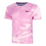 Vêtements Nike Nike Court Dri-Fit Advantage Print T-shirt Hommes-Pink,Rosé