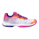 Chaussures de padel Babolat Babolat Jet Ritma Chaussures Padel Femmes-Blanc,Multicouleur