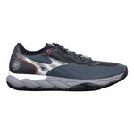 Chaussures de tennis Mizuno Mizuno Wave Enforce Court Chaussure Terre Battue Hommes-Gris,Blanc