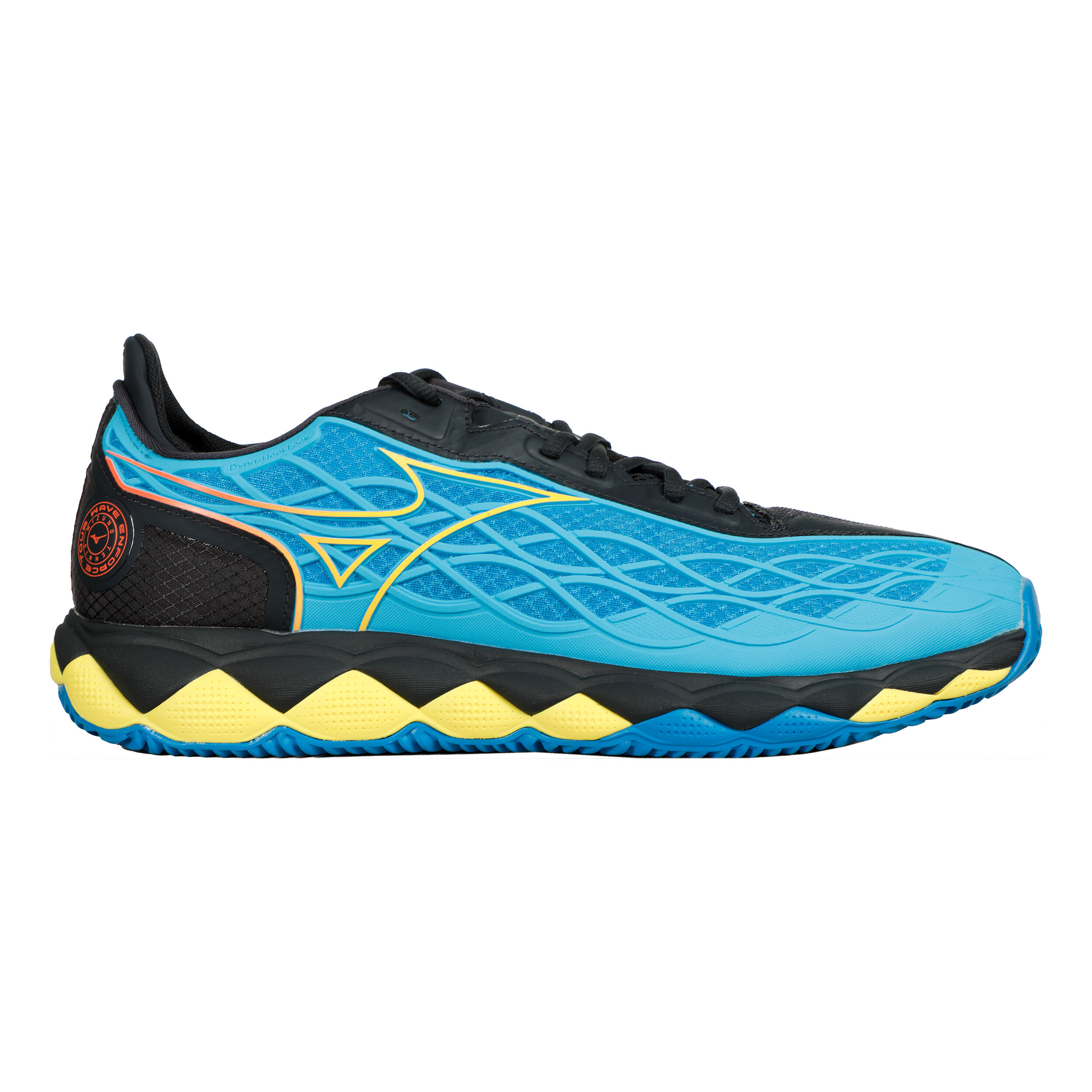 Buy Mizuno Wave Enforce Tour Chaussure Terre Battue Hommes Bleu Jaunes Fluo online Tennis Point BE