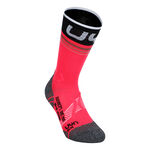 V&ecirc;tements UYN UYN Runner'S One Mid Chaussettes De Running Femmes-Pink,Noir