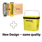 Balles De Tennis Tennis-Point Premium Tennisball 4er 18 Dosen im Umkarton plus Balleimer eckig
