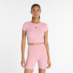 V&ecirc;tements New Balance New Balance Harmony Fitted T-shirt Femmes-Pink