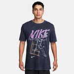 Vêtements Nike Nike Court T-shirt Hommes-Bleu Foncé,Lilas