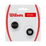 Accessoires raquettes Wilson Wilson Pro Staff Pro Feel Pro Staff Antivibrateur Pack De 2 Unit&eacute;s-Noir,Argent