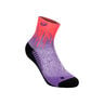 Performance Run Quarter Chaussettes De Running-Rouge,Violet