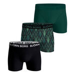 Vêtements Björn Borg Björn Borg Cotton Stretch Caleçon Pack de 3 Hommes - noir, vert foncé