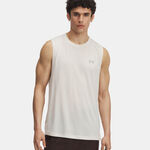 Vêtements Under Armour Under Armour Trail Run Launch Maillot de course Hommes - gris clair, 