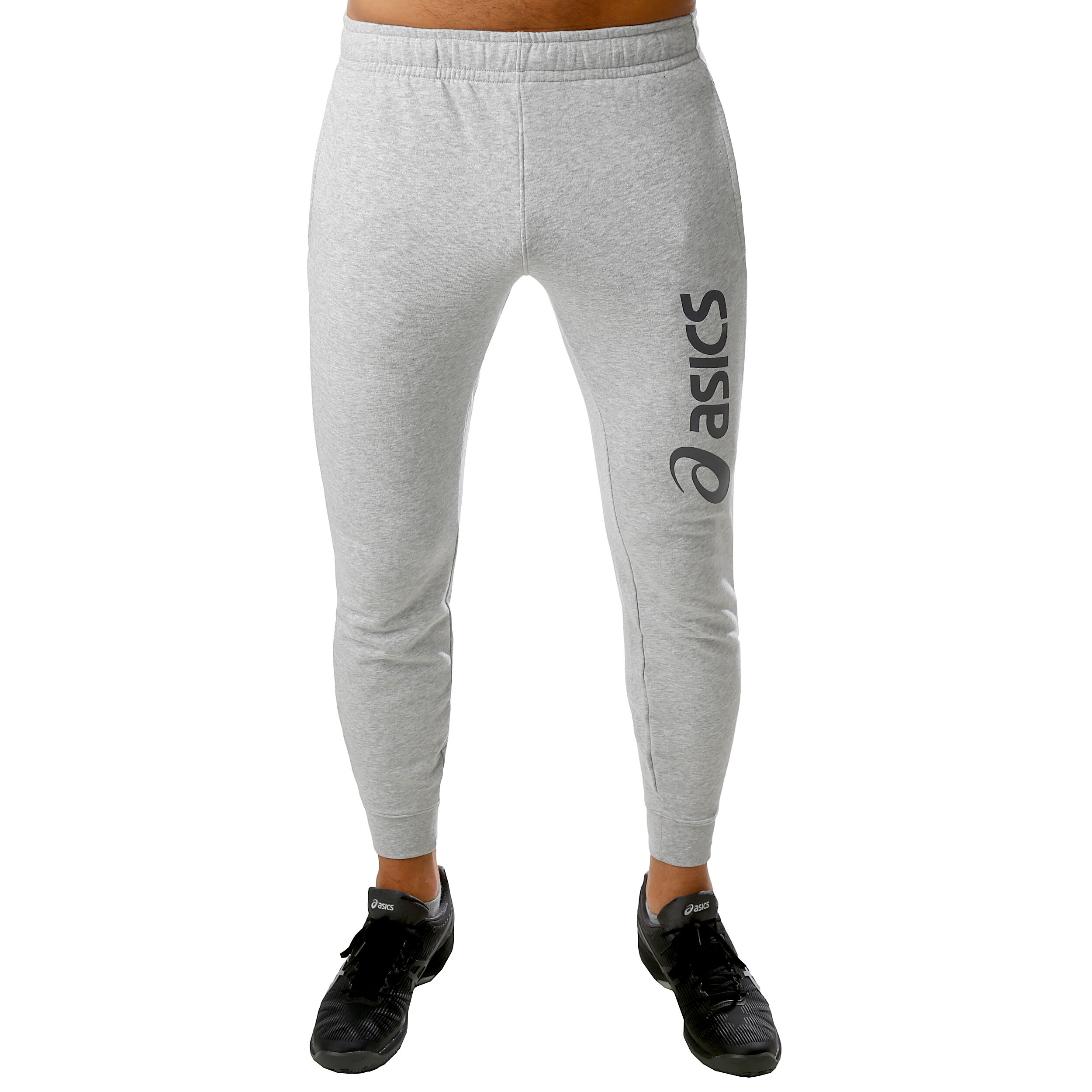 Buy ASICS Big Logo Pantalon Surv tement Hommes Gris Gris Fonc