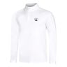 Big Serve 1/4 Zip Haut Manches Longues Hommes-Blanc
