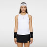 Delia Débardeur Tank Top Femmes-Blanc