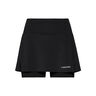 Club Basic Jupe Femmes-Noir,Argent