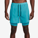 Vêtements Nike Nike Stride 2in1 5in Short De Running Hommes-Turquoise