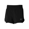 2in1 4.5 Short De Running Femmes-Noir