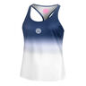 Crew Gradiant Débardeur Tank Top Femmes-Bleu Foncé,Blanc