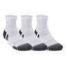 Performance Tech Quarter Chaussettes De Tennis Pack De 3-Blanc