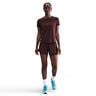 Dri-Fit One Mid Rise 2in1 3in Shorts Femmes - rouge foncé, argent